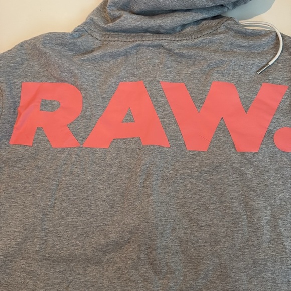 G-Star Lalja HDD zip SW Dress gray sweatshirt long line hood zip close RAW - Picture 14 of 16